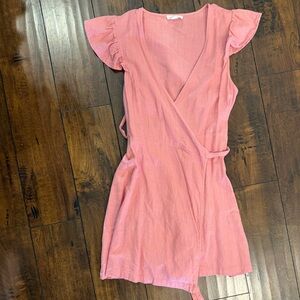 Pink Wrap Dress